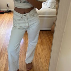 BDG White high rise flare cowboy jeans size 26